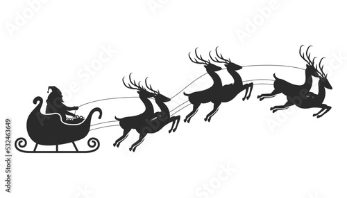 Santa claus and santa hat illustration