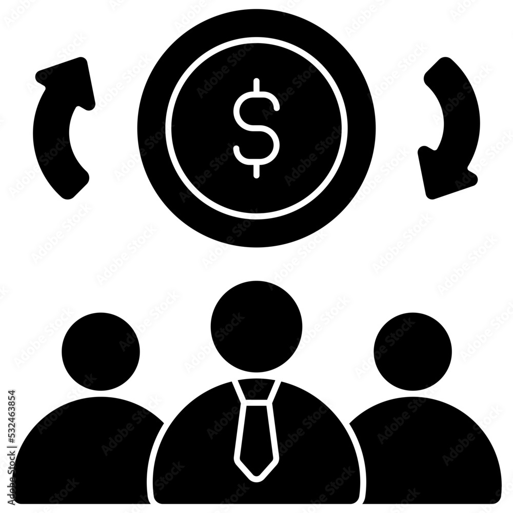 crowdfunding solid icon crowdfunding solid icon