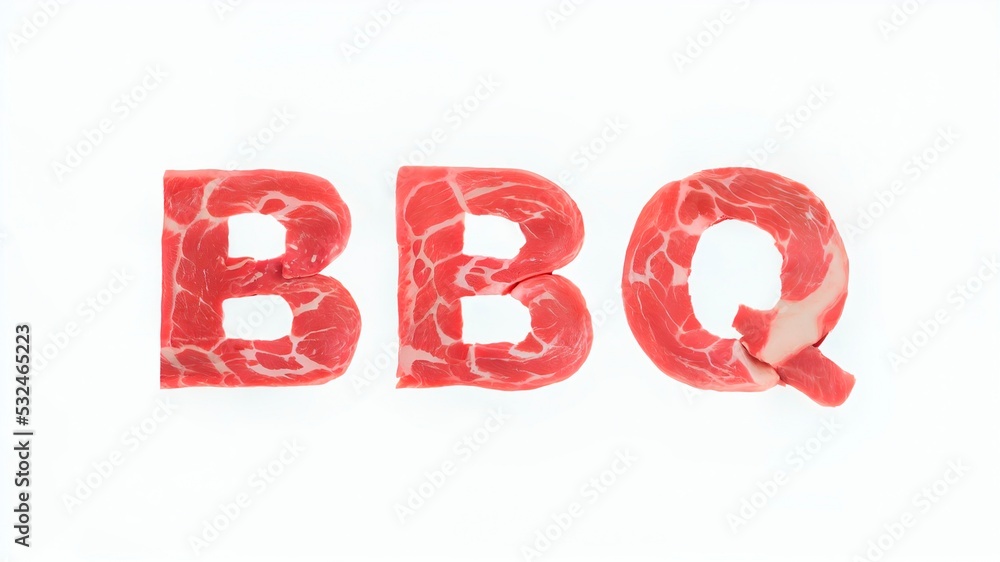 Meat word isolated on white background Meat word isolated on white background