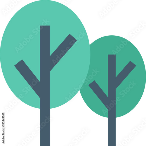 Cypress Trees Vector Icon