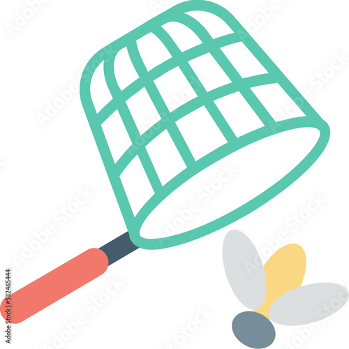 Bird Catching Vector Icon