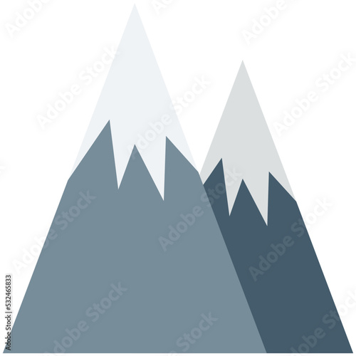 Mountains Vector Icon