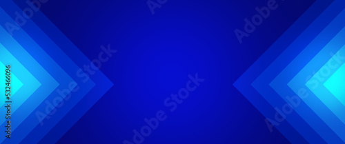 Blue banner template design of abstract overlapping square shapes in bright bluish colors with a copy space for text. Used for social media graphics like cover photos, profiles & virtual backgrounds.