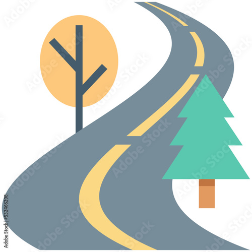 Road Vector Icon