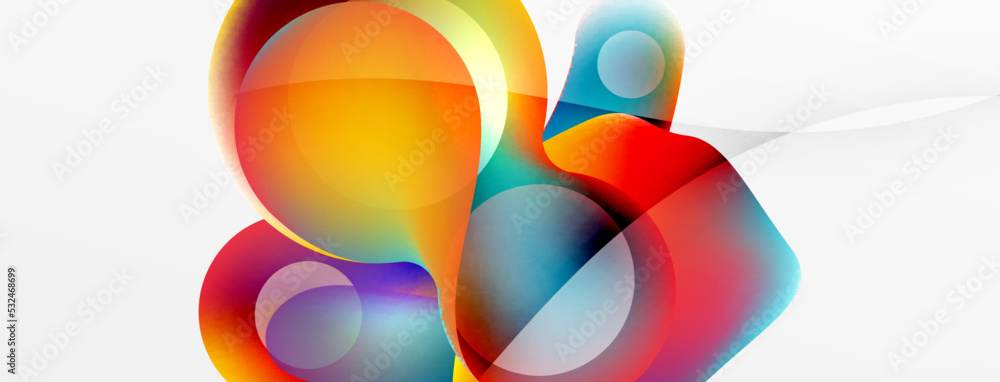 Fluid abstract background. Liquid color gradients composition. Round shapes and circle flowing design for wallpaper, banner, background or landing Fluid abstract background. Liquid color gradients composition. Round shapes and circle flowing design for wallpaper, banner, background or landing