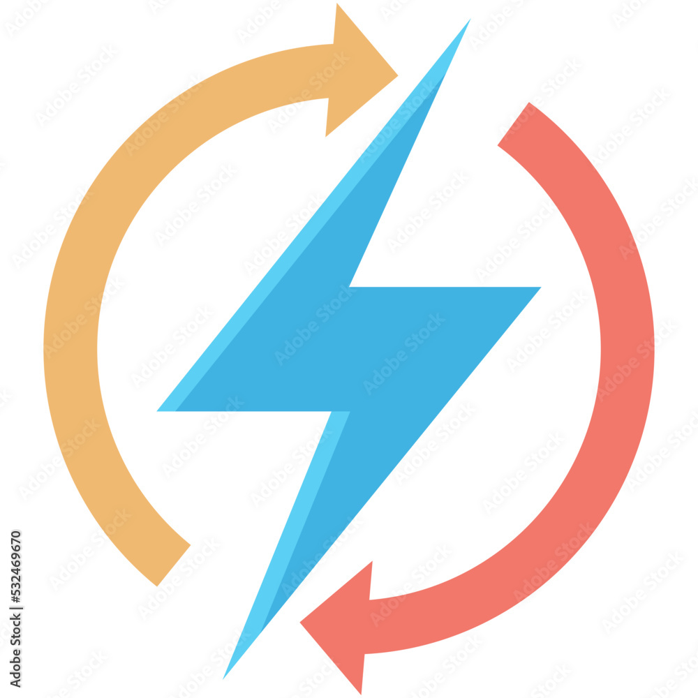 Thunder Vector Icon Thunder Vector Icon