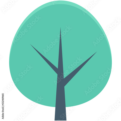 Shrub Leaf Vector Icon 