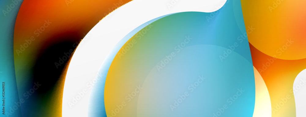 Fluid abstract background. Liquid color gradients composition. Round shapes and circle flowing design for wallpaper, banner, background or landing Fluid abstract background. Liquid color gradients composition. Round shapes and circle flowing design for wallpaper, banner, background or landing