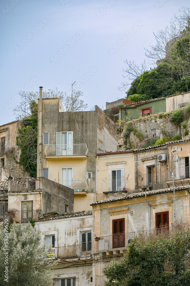 Cityscape of Ragusa Ibla, Sicily, Italy, Europe