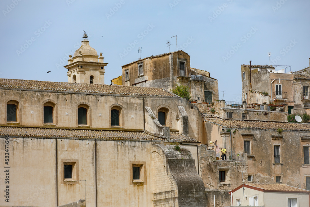 Cityscape of Ragusa Ibla, Sicily, Italy, Europe
