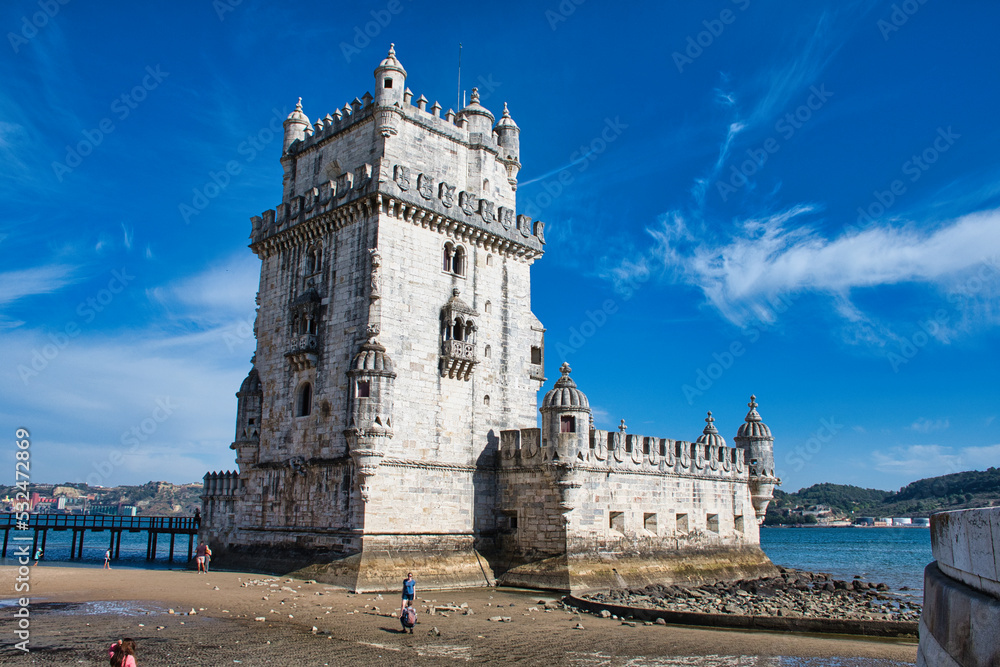 The Belém Tower is an old military construction located in the city of Lisbon, the capital of Portugal. It is a work by Francisco de Arruda and Diogo de Boitaca The Belém Tower is an old military construction located in the city of Lisbon, the capital of Portugal. It is a work by Francisco de Arruda and Diogo de Boitaca