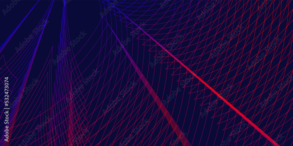 Abstract blue red background with lines Abstract blue red background with lines