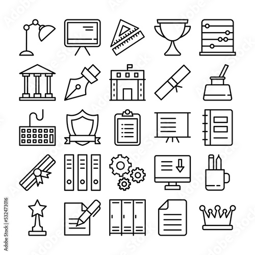 Education Vector Icons 

