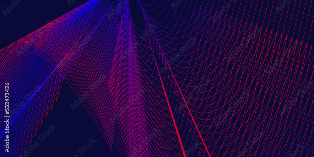 Abstract blue red background with lines Abstract blue red background with lines