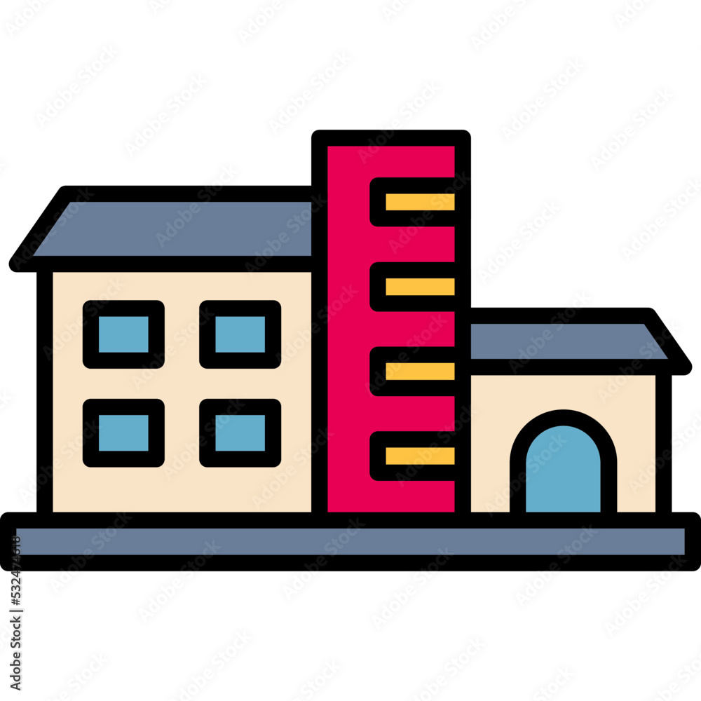 Industrial Zone Icon Industrial Zone Icon