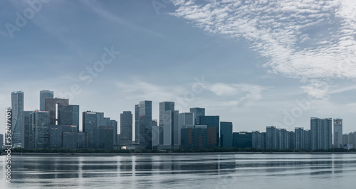 Hangzhou city modern architecture skyline