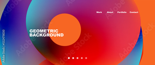 Fluid shapes vector abstract background