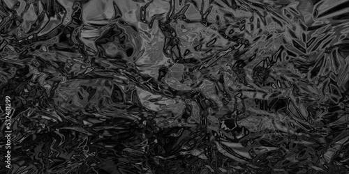 Abstract black and white fabric texture, black crumbled paper with stains, black marble texture, black grunge texture with stains, black and white foil background for creative design and wallpaper.