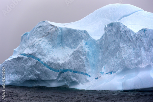 View of iceberg in Ilulissat Icefjord in Disko Bay, Greenland, Denmark © bummi100