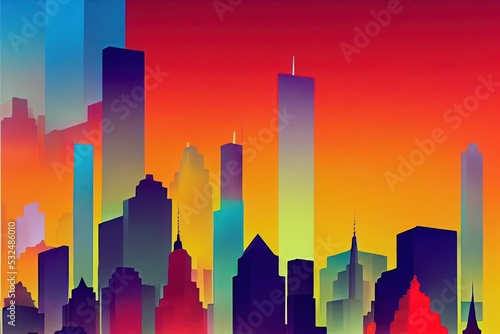 new york city crowd outside during fall in color