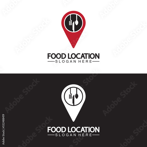 Free Download Food Location Logo Design Template - GFXLoad