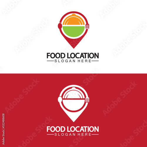 Free Download Food Location Logo Design Template - GFXLoad