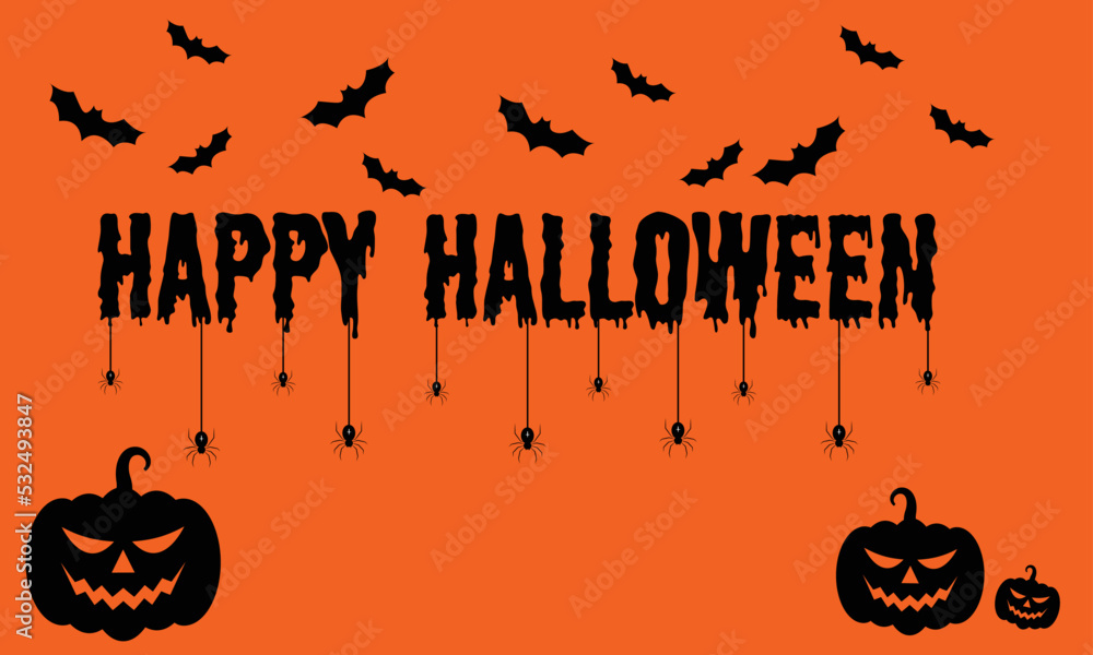 Happy Halloween Text Banner Happy Halloween Text Banner