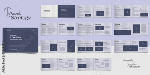 Landscape Brand Strategy Template Brand Identity Guidelines Brochure Brand Guideline Design