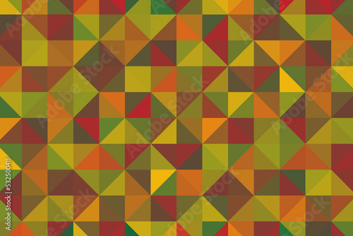 Random abstract pixel art, simple illustration. Mosaic texture. Triangular pixelation, abstract textured polygonal background.