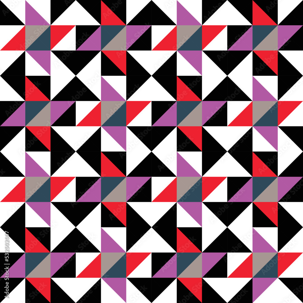 Patchwork star geometric seamless pattern Patchwork star geometric seamless pattern