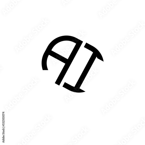 Alphabet letter monogram icon logo AI