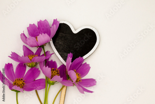 flower on a wooden background
