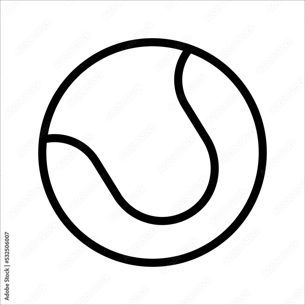 tennis ball icon vector illustration template tennis ball icon vector illustration template