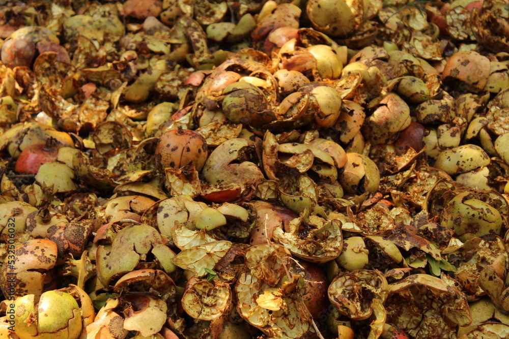 pomegranate syrup making process close up pomegranate syrup making process close up