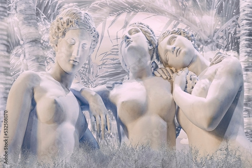 Fotografija Three graces collage artwork