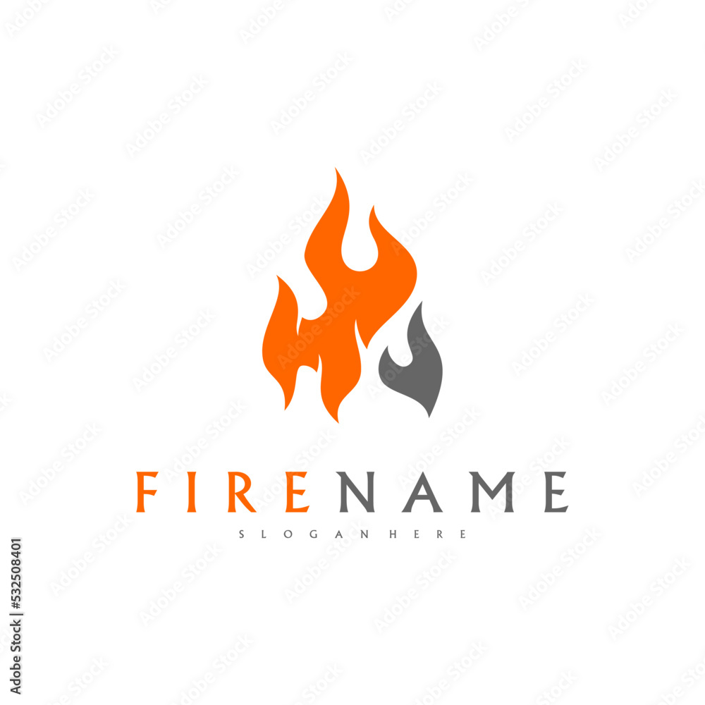 Fire flames, fire Logo design inspiration vector icons Fire flames, fire Logo design inspiration vector icons