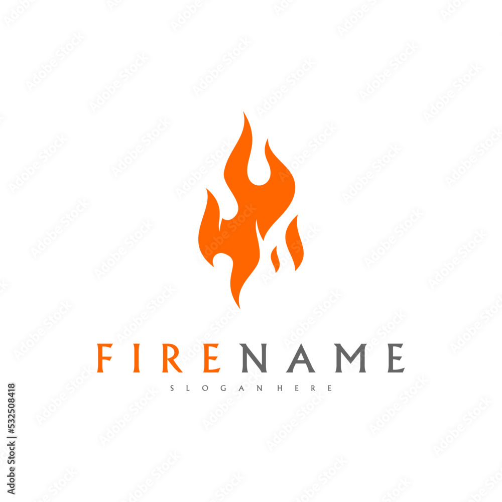 Fire flames, fire Logo design inspiration vector icons Fire flames, fire Logo design inspiration vector icons