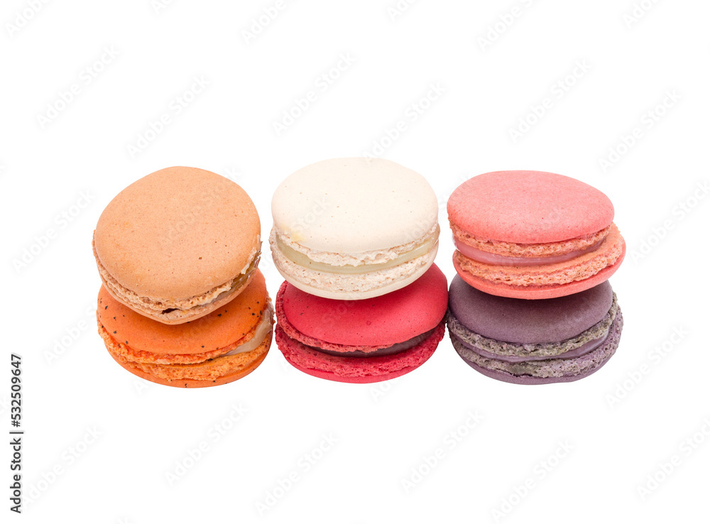 Macarons isolated Macarons isolated