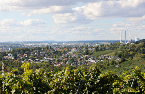 A View from the Jägerhaus, Heilbronn, Baden-Württemberg, Germany, Europe