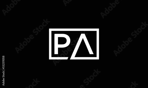 PA Logo Design Template Vector illustration.