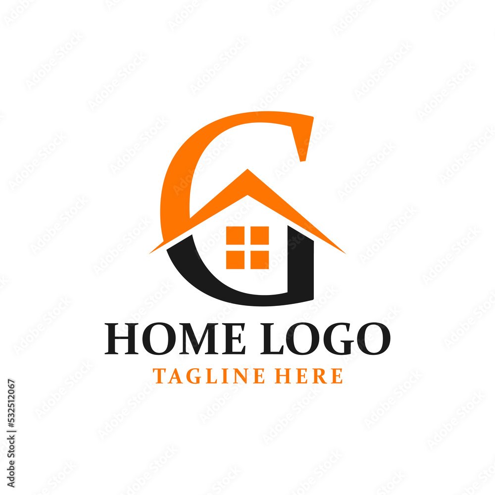 Letter G House Logo Design Template Inspiration, Vector Illustration ...