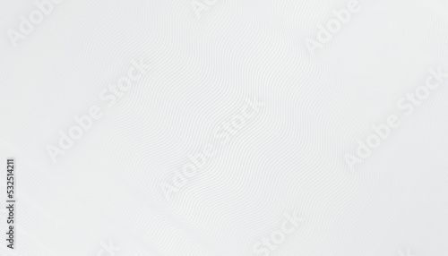 Abstract modern grey white waves and lines pattern template. Wave textured white background. Minimalist concept. Vector stripes illustration.