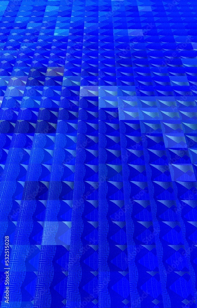 Fototapeta premium geometric shades of blue and turquoise textured design and patterns