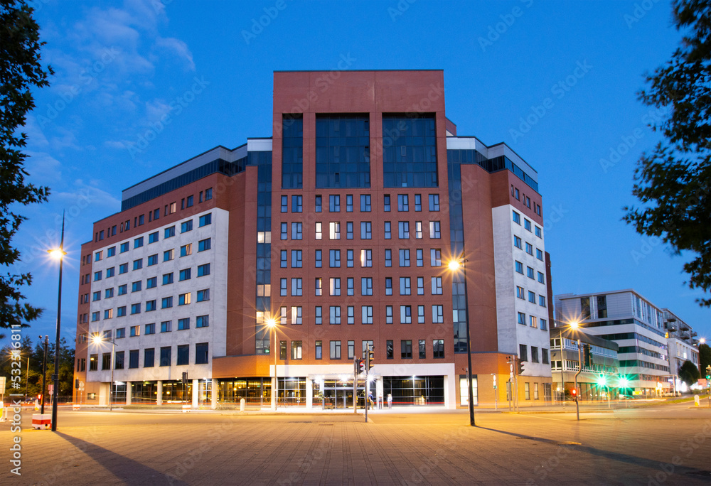 'Jury's Inn' modern Hotel along Fleming Way in the downtown of Swindon, Wilts