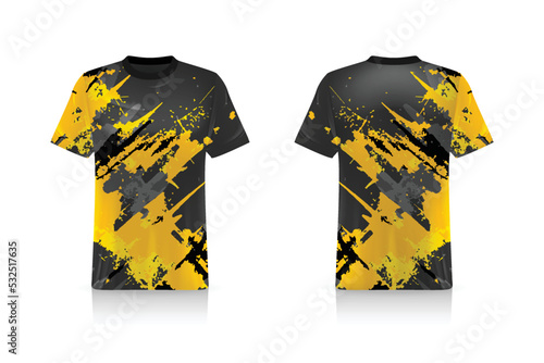 Specification Soccer Sport mockup , Esports Gaming T Shirt Jersey template. mock up uniform . Vector Illustration design