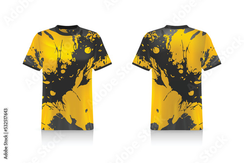 Specification Soccer Sport mockup , Esports Gaming T Shirt Jersey template. mock up uniform . Vector Illustration design