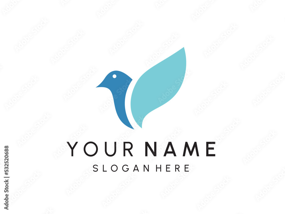 Bird Logo abstract design vector template. Flying birds logotype concept icon. Bird Logo abstract design vector template. Flying birds logotype concept icon.