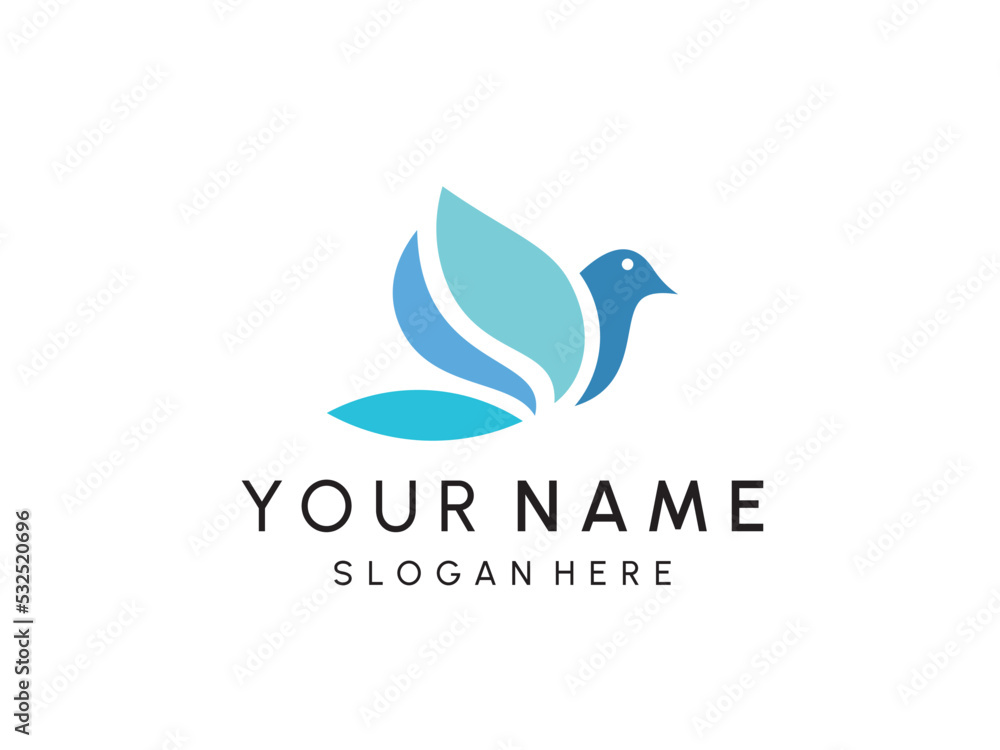 Bird Logo abstract design vector template. Flying birds logotype concept icon. Bird Logo abstract design vector template. Flying birds logotype concept icon.