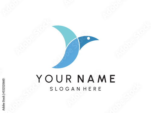 Bird Logo abstract design vector template. Flying birds logotype concept icon.