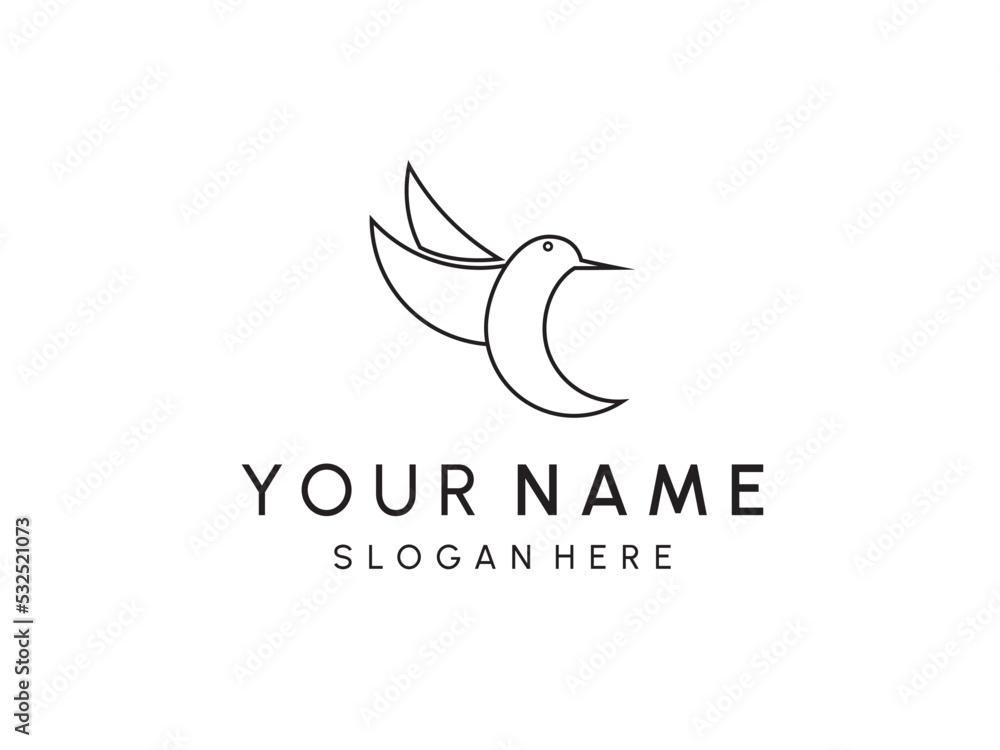 Bird Logo abstract design vector template. Flying birds logotype concept icon. Bird Logo abstract design vector template. Flying birds logotype concept icon.